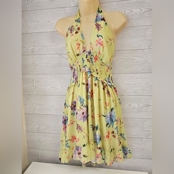 Rays For Days - Women's Louise Mini Dress Love Bird Floral Sz L - Picture 3 of 9
